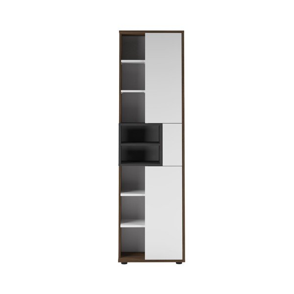 Mobile da bagno bianco con ripiano grigio Kube - TemaHome