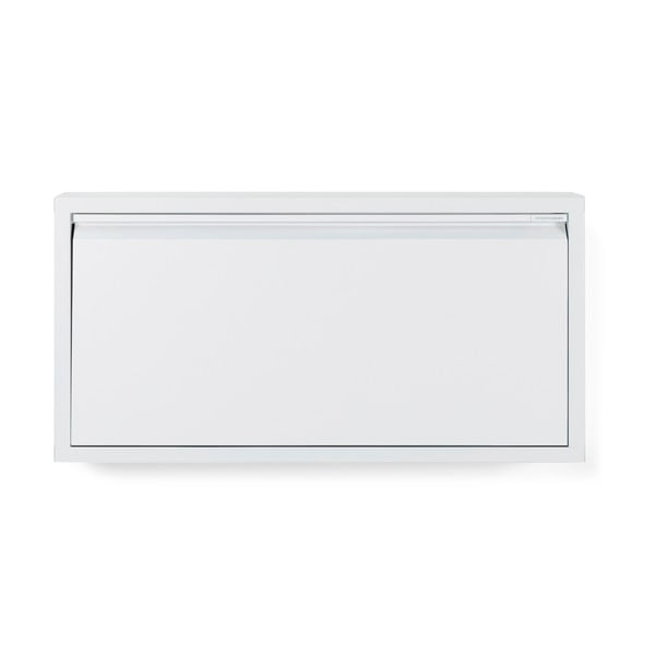 Scarpiera bianca in metallo con ante ribaltabili 75x37,5x12,5 cm Billy – Spinder Design-image-3