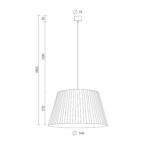 Apparecchio a sospensione beige , ⌀ 54 cm Kami - Sotto Luce-image-1