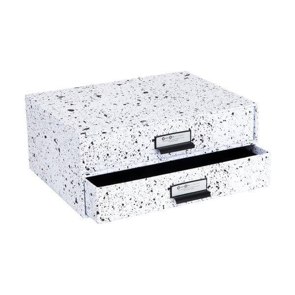 Cassettiera bianca e nera con 2 cassetti Birger - Bigso Box of Sweden