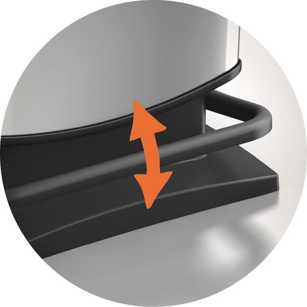 Bidone a pedale grigio in plastica riciclata 40 l Paso - Rotho-image-4