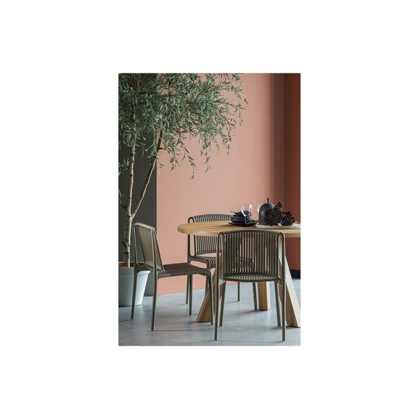 Sedia da giardino beige Billie - WOOOD-image-1