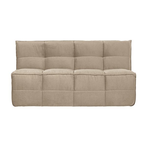 Panchina beige in imbottito con rivestimento in velluto Cluster – vtwonen