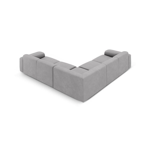 Divano angolare grigio chiaro (angolo variabile/ad L) Molino - Micadoni Home-image-2