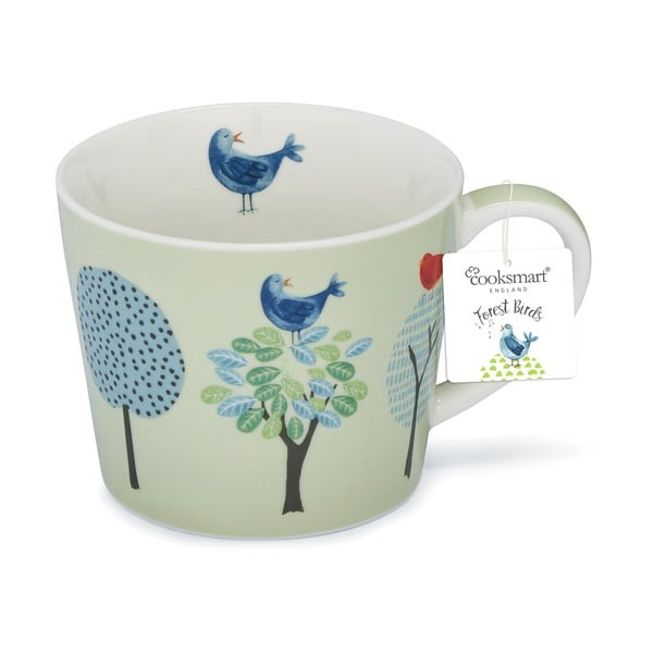 Tazza verde chiaro-blu 380 ml Forest Birds - Cooksmart ®