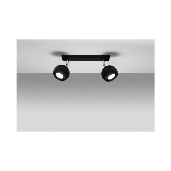 Apparecchio da soffitto nero Ollo Duo - Sollux-image-1