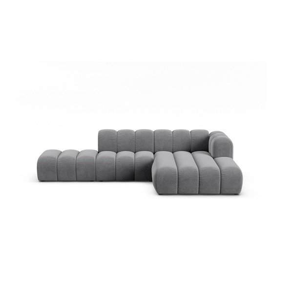 Divano angolare grigio ad angolo destro Lupine - Micadoni Home