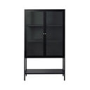 Vetrina nera in metallo 88x132 cm Carmel - Unique Furniture