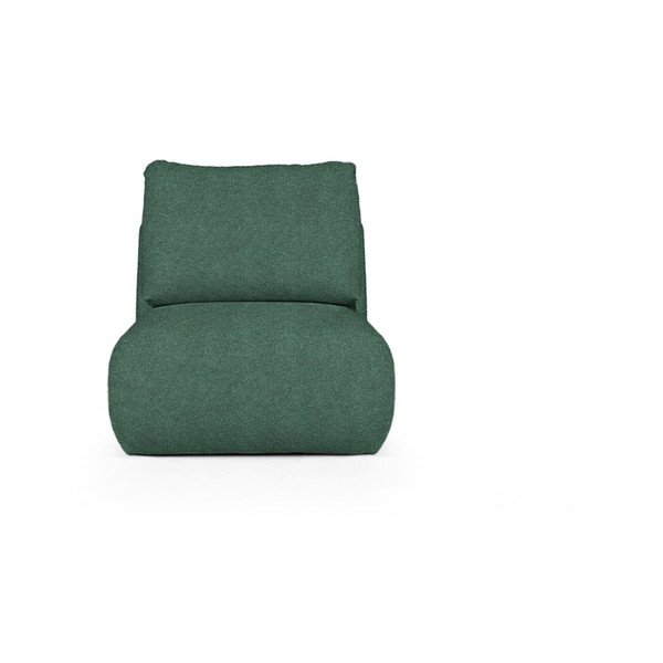 Poltrona verde rivestita in bouclé Mirel – Rodier-image-2