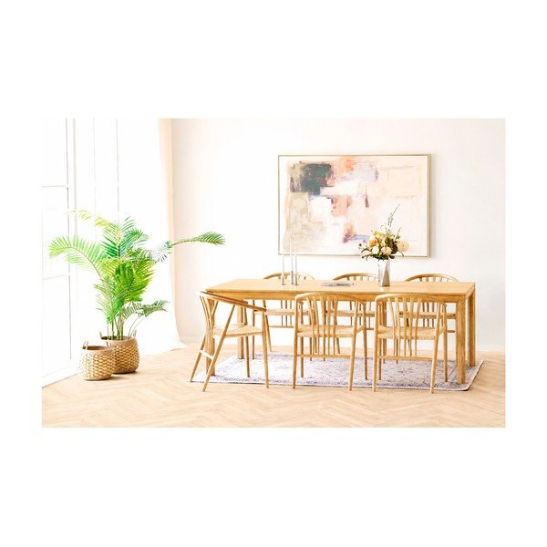 Tavolo da pranzo con effetto rovere allungabile con estensione Bowen – House Nordic-image-1