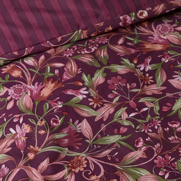 Set copripiumino e federa viola scuro per letto matrimoniale 200x200 cm Richmond – Catherine Lansfield-image-4