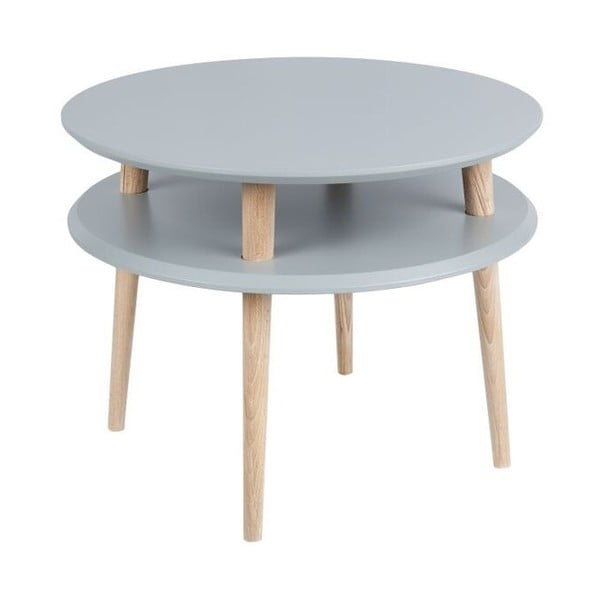 Tavolino UFO 45x57 cm, grigio scuro - Ragaba