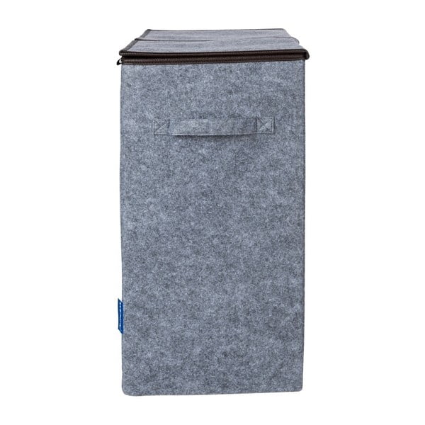 Cesto doppio per biancheria Duo grigio-marrone, 82 l - Wenko-image-3