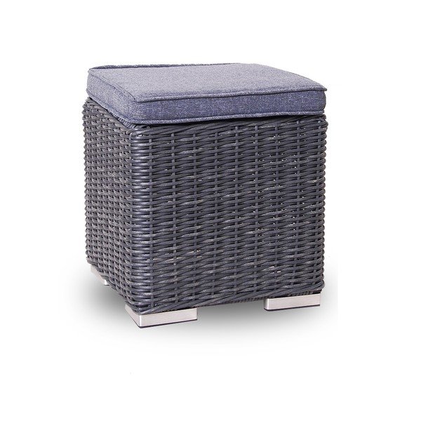 Set da giardino in rattan artificiale grigio per 9 persone Montreal - Rojaplast-image-2