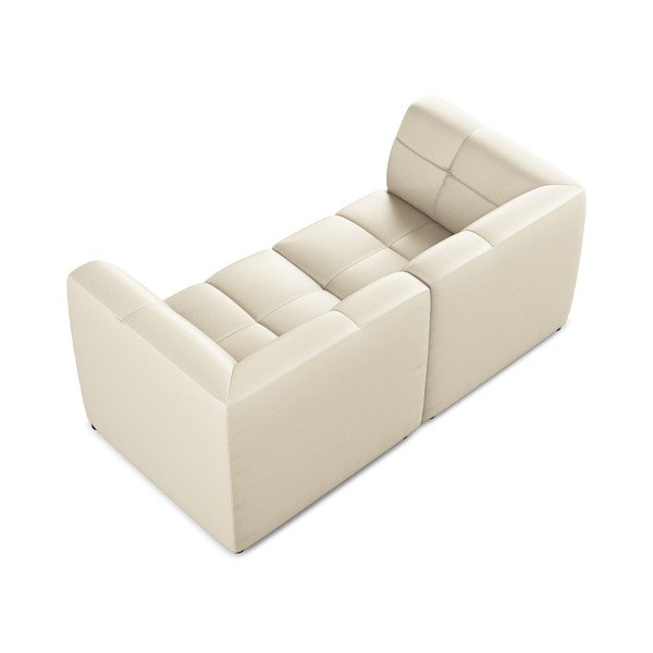 Divano beige con rivestimento in finta pelle 180 cm Aloha – Makamii-image-4