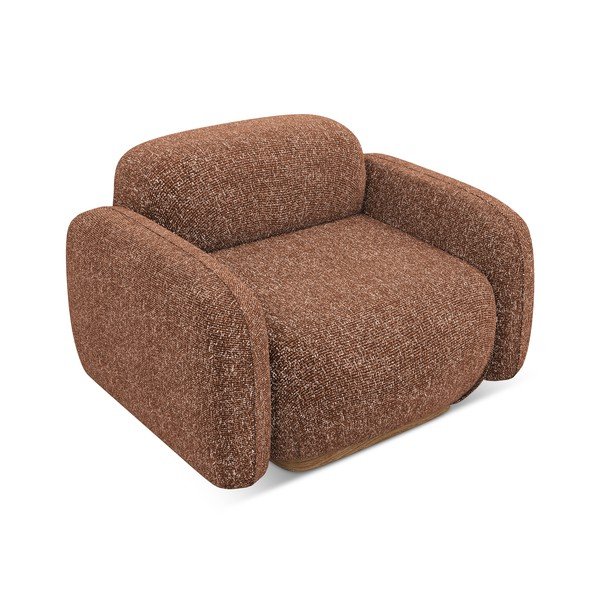 Poltrona componibile arancione/marrone Ailani – Makamii-image-3