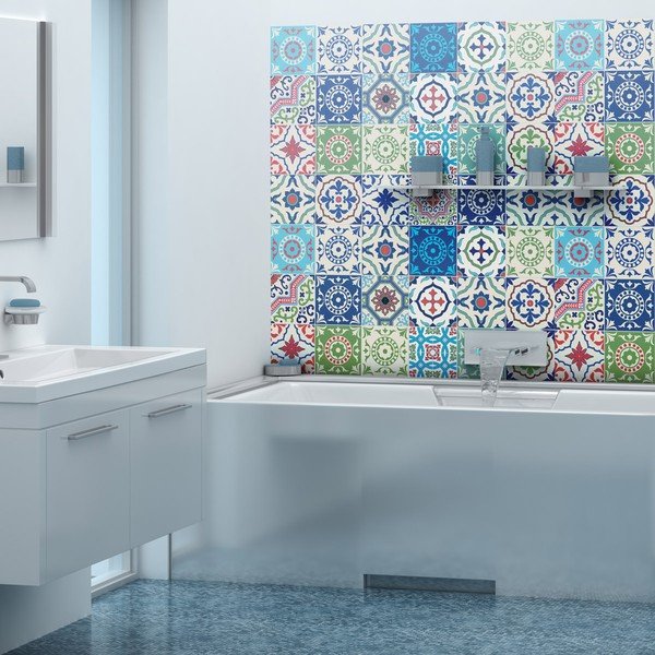Sada 30 samolepek Ambiance Azulejos Salsa, 120 x 100 cm-image-3