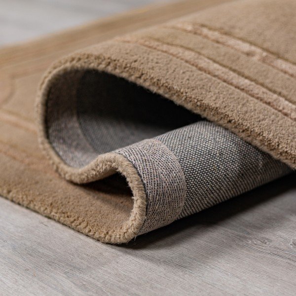 Tappeto marrone in lana tessuto a mano 120x170 cm Gatsby – Flair Rugs-image-3