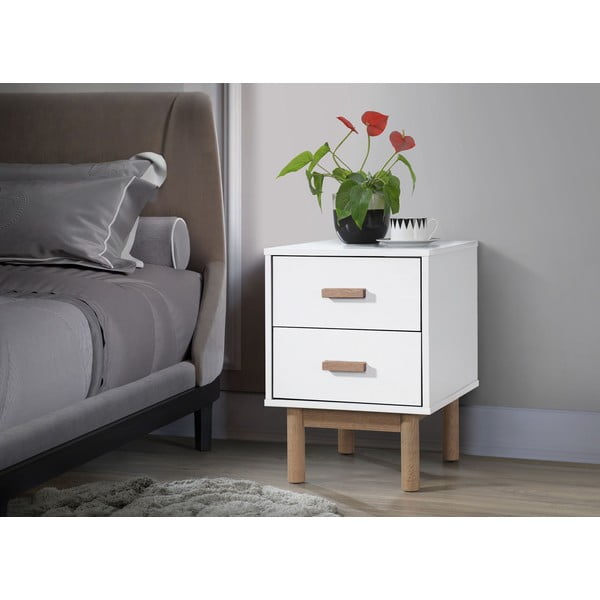 Comodino bianco Melanie - Støraa-image-1