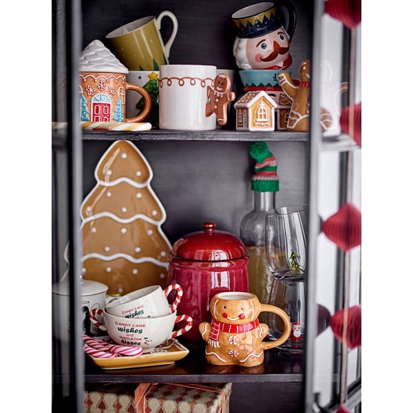 Piatto da portata marrone chiaro in ceramica a tema natalizio Ginnie – Bloomingville-image-2