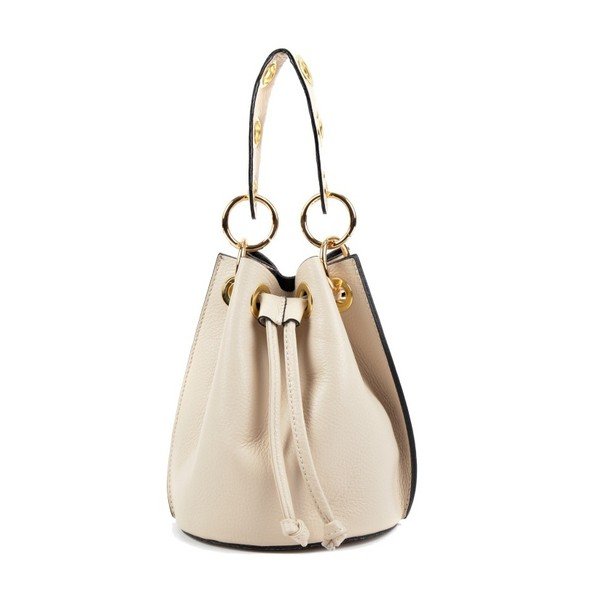 Béžová kožená kabelka Roberta M Tera Beige