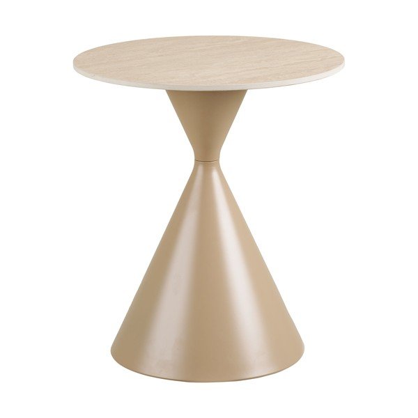 Tavolino rotondo con piano in ceramica ø 50 cm Annecy – House Nordic-image-2