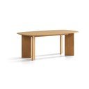 Tavolo da pranzo in rovere massiccio 100x200 cm Charlotte – Micadoni 