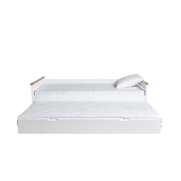 Divano letto bianco , 90 x 190 cm Lola - Marckeric-image-3