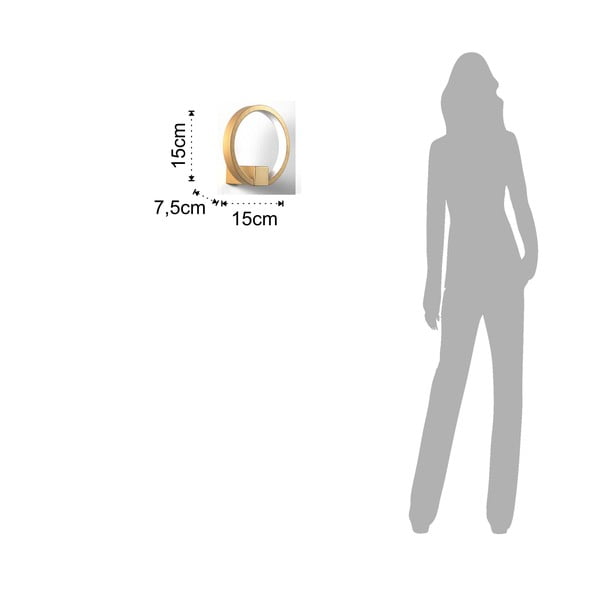 Lampada da parete color oro, ø 15 cm Ring - Tomasucci-image-3