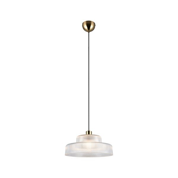 Lampadario con paralume in vetro ø 35 cm Abella – Reality-image-3