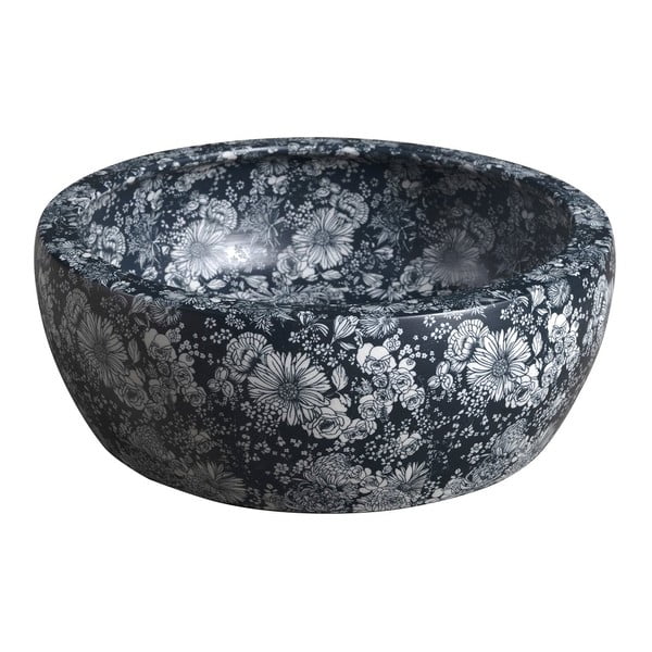 Lavabo rotondo in blu scuro in ceramica ø 41 cm Priori – Sapho-image-2