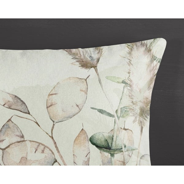 Set lenzuola letto una piazza e mezza in flanella verde-crema 140x220 cm Marjan - Good Morning-image-2