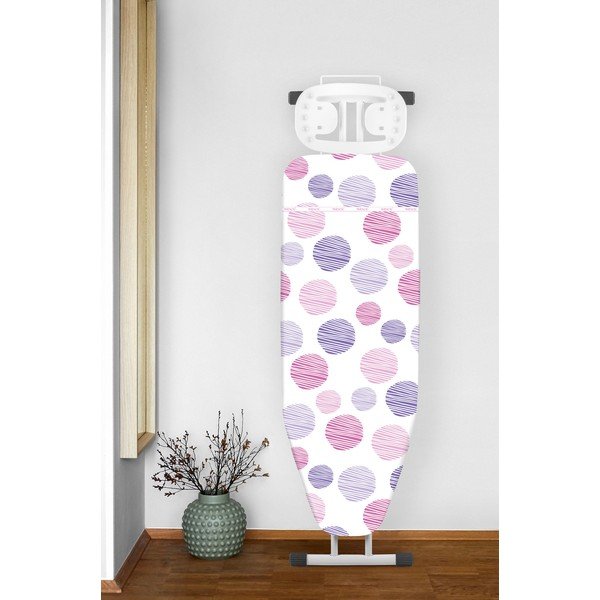 Copriasse da stiro bianco e viola Dots S Basic Pro - Wenko-image-1