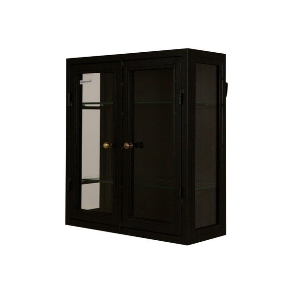 Armadio a muro in metallo nero Nino - Canett