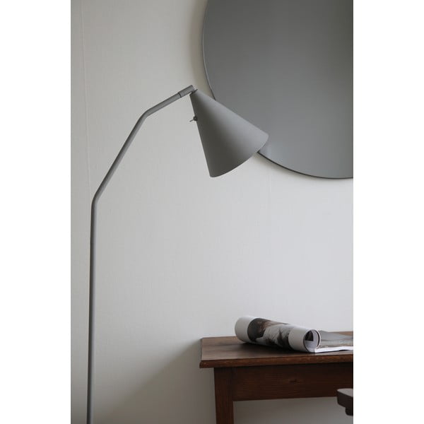 Lampada da terra LED grigia con paralume in metallo e intensità regolabile (altezza totale 144 cm) Funil – Markslöjd-image-2