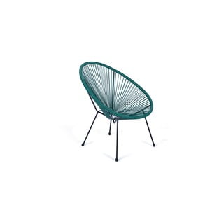 Poltrona da giardino verde in rattan artificiale Avocado - Bonami Selection