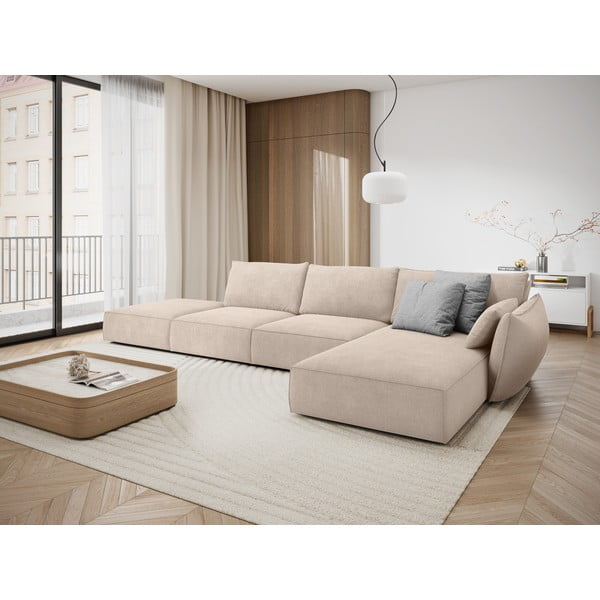 Divano angolare beige (angolo destro) Vanda - Mazzini Sofas-image-1
