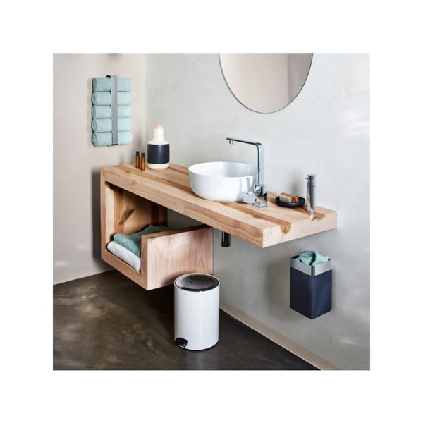 Cesto portabiancheria in tessuto antracite Nexio - Blomus-image-1