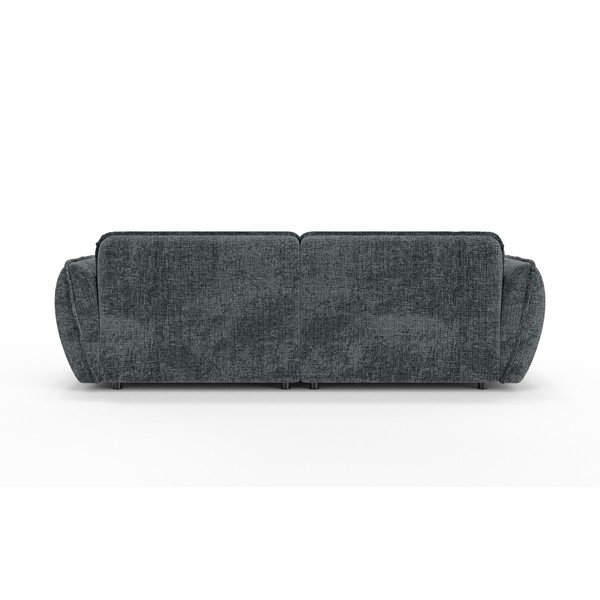 Divano grigio scuro con chaise lounge con rivestimento in ciniglia 252 cm Nelia Big – Ropez-image-4