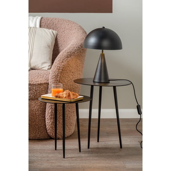 Lampada da tavolo nera Sublime, altezza 35 cm - Leitmotiv-image-1