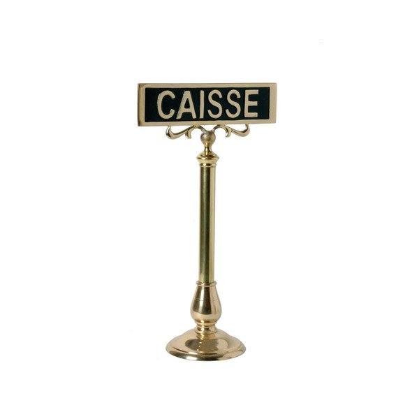Cartello con stand Caisse - Antic Line