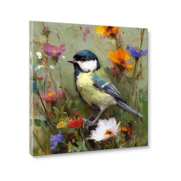 Dipinto stampato dipinto su tela 32x32 cm Yellow Parus – Styler-image-3