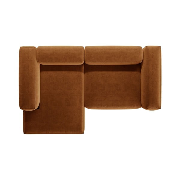 Divano angolare color mattone (con penisola a sinistra/con chaise lounge) Bergamo – Cosmopolitan Design-image-3