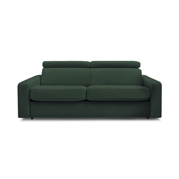 Divano in verde scuro allungabile 195 cm Monaco – Bobochic Paris