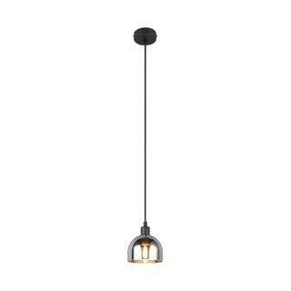 Lampadario nero/argentato con paralume in vetro ø 12 cm Molly – Trio