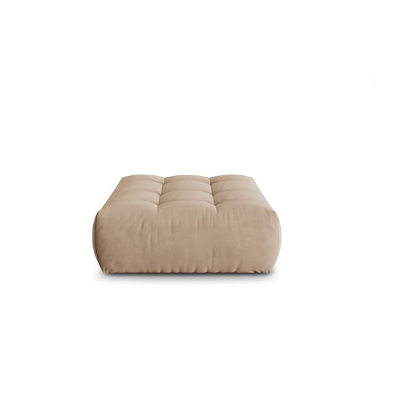 Pouf in tessuto bouclé beige Bloom - Micadoni Home