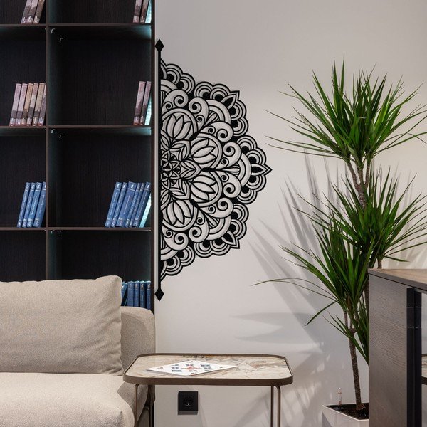 Decorazione murale in metallo 160x70 cm Mandala - Wallity-image-3