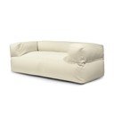 Puof a sacco color crema con rivestimento in bouclé Sofa MooG – SLOWDOWN