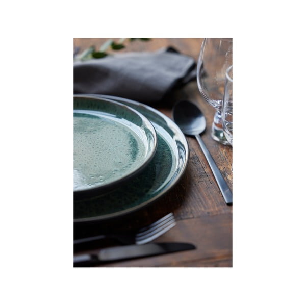 Piatto da dolce verde/nero in gres ø 21 cm Gastro Green/Black – Bitz-image-3
