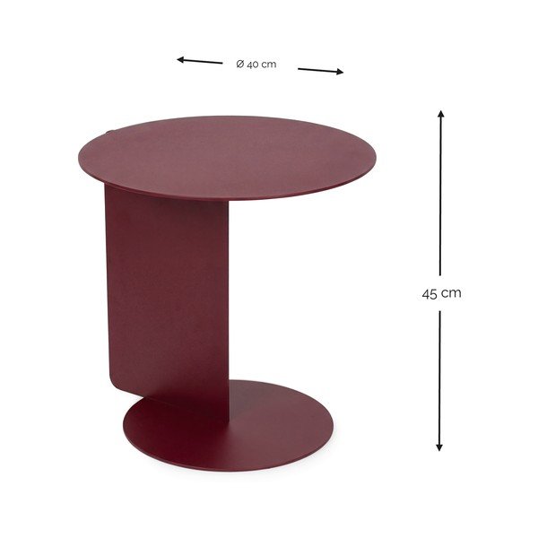 Tavolino rotondo in acciaio ø 40 cm Salsa – Spinder Design-image-3